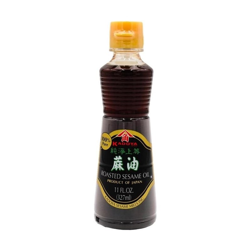 Kadoya Roasted Sesame Oil for Cooking Seasoning 11 Fl oz