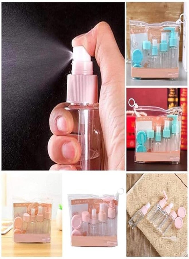 RIVOM Bottles Set, Clear Plastic Refilling Containers Kit Empty Bottles with Zipper Bag, Toiletries Bag Leak-Proof for Cosmetics Shampoo Lotions Conditioner Liquid Creams, (H822) - Image 4