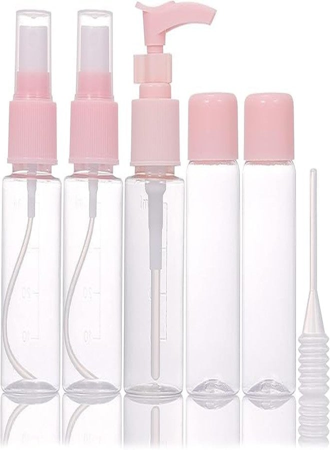 RIVOM Bottles Set, Clear Plastic Refilling Containers Kit Empty Bottles with Zipper Bag, Toiletries Bag Leak-Proof for Cosmetics Shampoo Lotions Conditioner Liquid Creams, (H822) - Image 1