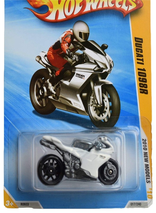 Hot Wheels Ducati 1098R 2010 New Models Series White Ducati 1098R 1:64 Scale Collectible Die Cast Car #17/44 - Image 2