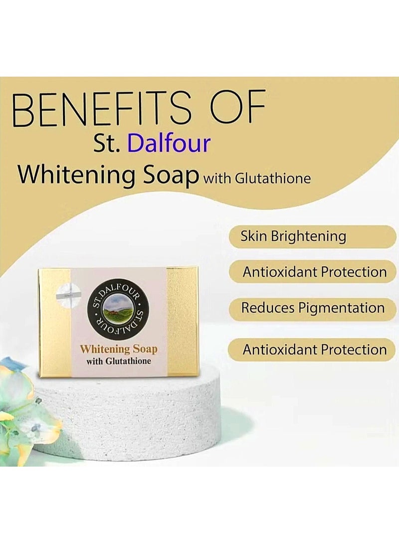 إس تي دالفور صابون دالفور الأصلية لتفتيح البشرة بالغلوتاثيون وفيتامين C و E - Image 2