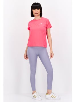 Brooks Women Sportswear Fit Short Sleeve Running Top, Pink  - Image 3