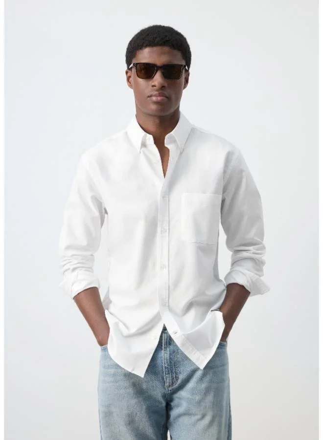مانجو مان Lightweight Oxford shirt 100% cotton regular fit