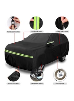 All Weather Car Cover for Land Rover Defender 110 4-Door (2020-2024), 6 Layers Waterproof Coating with Reflectors, Soft Interior Lint Layer, Security Lock and Zipper (Black) - pzsku/Z6ED3FC6B47A477619646Z/45/_/1723528387/4b79c53d-4f42-414e-a397-c4ab7a80e893