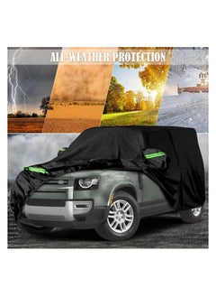 All Weather Car Cover for Land Rover Defender 110 4-Door (2020-2024), 6 Layers Waterproof Coating with Reflectors, Soft Interior Lint Layer, Security Lock and Zipper (Black) - pzsku/Z6ED3FC6B47A477619646Z/45/_/1723528442/cde99d89-1daf-4061-ad91-6f89dc67e631