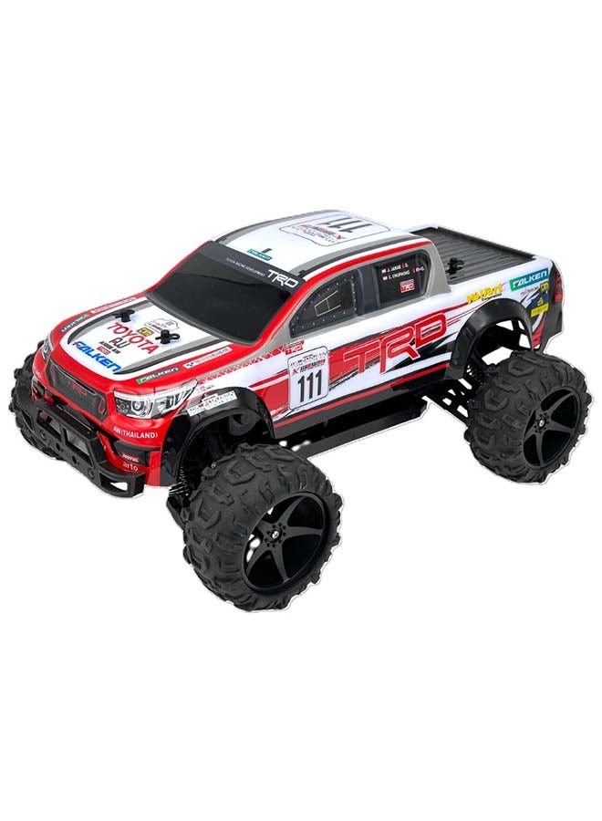 D-Power 1:10 RALLY CHAMP Toyota Hilux Revo AXCR RC Car – 2.4GHz Remote Control, 7.4V USB Rechargeable Battery, Off-Road Ready, for Kids Ages 6+ - Image 2