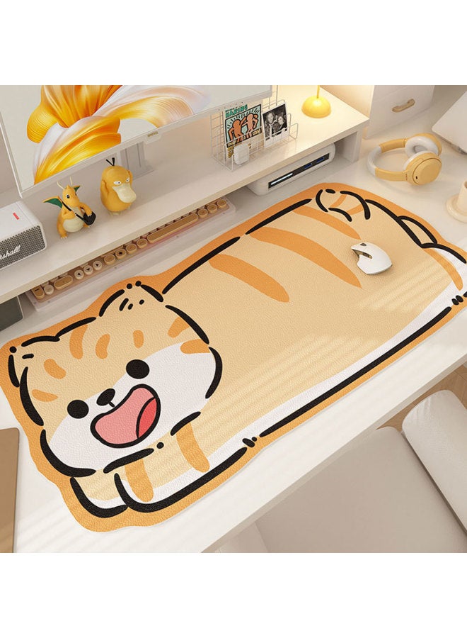 Cartoon Special-Shaped Non-Slip Mouse Pad Home Oversized Office Desk Pad Student Dormitory Cute Wear-Resistant Computer Keyboard Pad-Color:Contact Customer Service For Customized Models-Pattern:Cute Crawling Cat  - Image 1