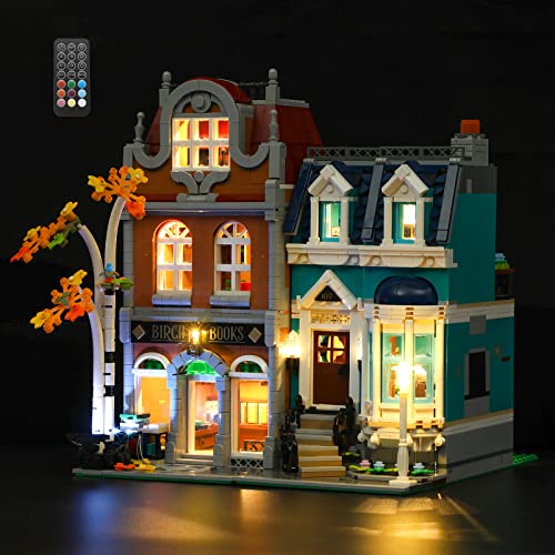GEAMENT LED Light Kit Remote Control Compatible with Lego Bookshop Lighting Set for Creator 10270 Building Model Model Set Not Included - Image 1
