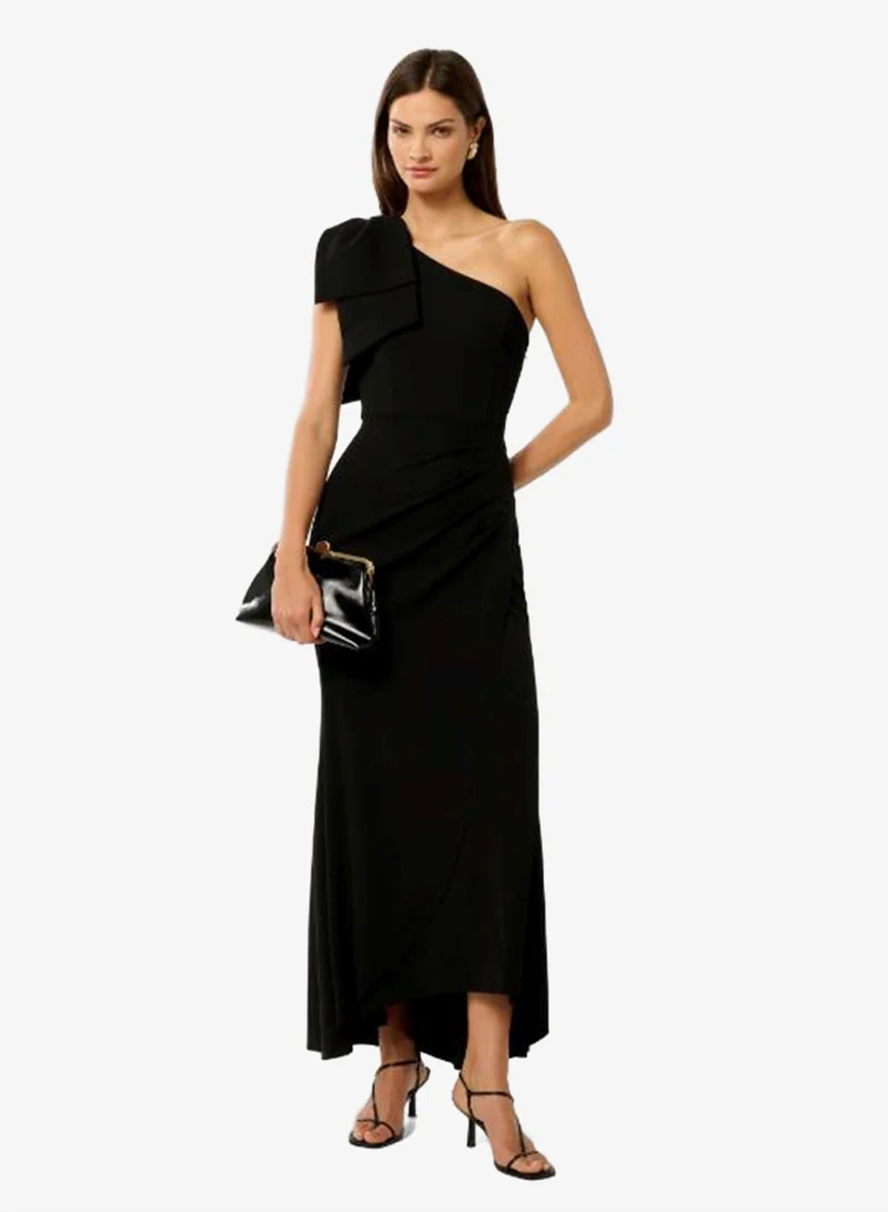 Lisa One Shoulder Bow Detailed Maxi Dress