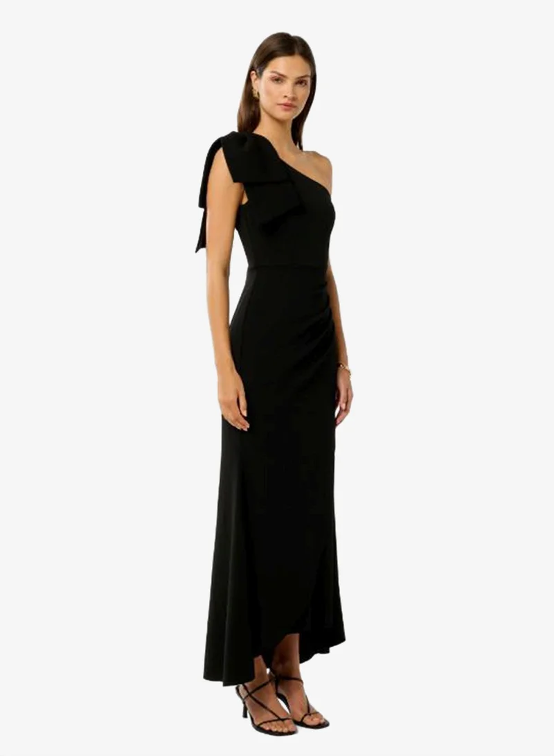 forever new  Lisa One Shoulder Bow Detailed Maxi Dress for Women | Best Price UAE