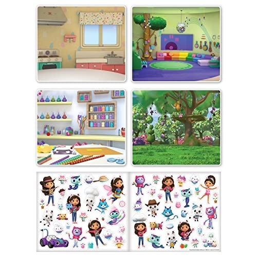 Paper Projects 01.70.29.016 Gabby's Dollhouse Activity Set | Includes 6 Scenes and Around 50 Stickers, 23.5cm x 15cm - Image 3