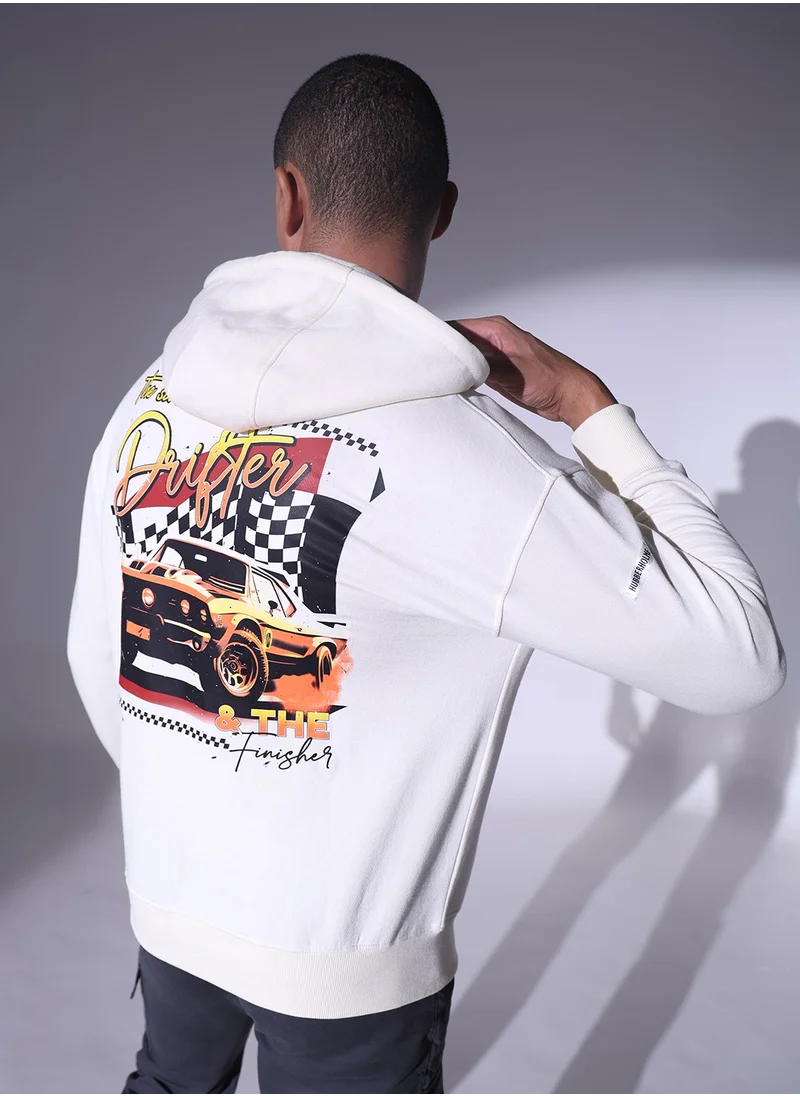 Hubberholme White Sweatshirt For Men