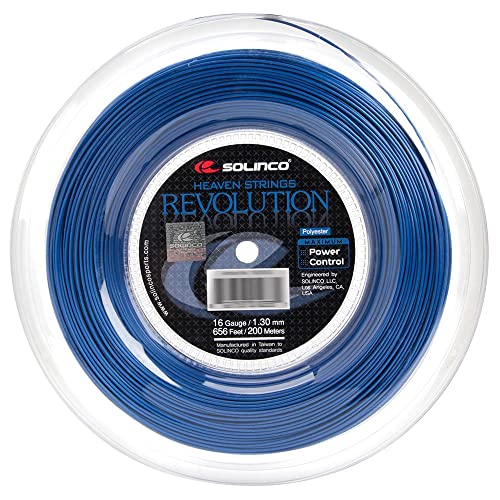 Solinco Revolution Co-Polyester Tennis String Reel 656 ft / 200 m – Maximum Spin, Power & Control – Six-Sided Design, Durable High-Performance Polyester, TruTension Technology 16 - Image 1
