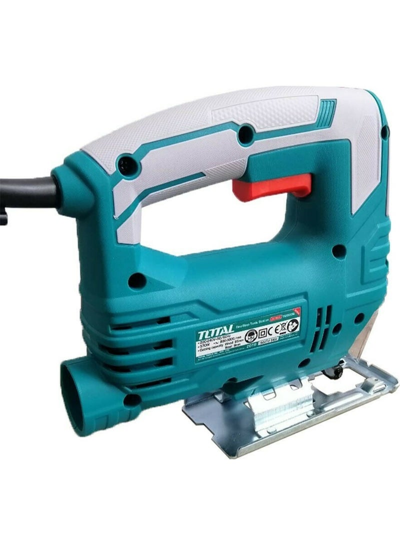 TOTAL Corded Jig Saw 570W Variable Speed Wood & Metal Cutting Machine TS206656 - Image 2