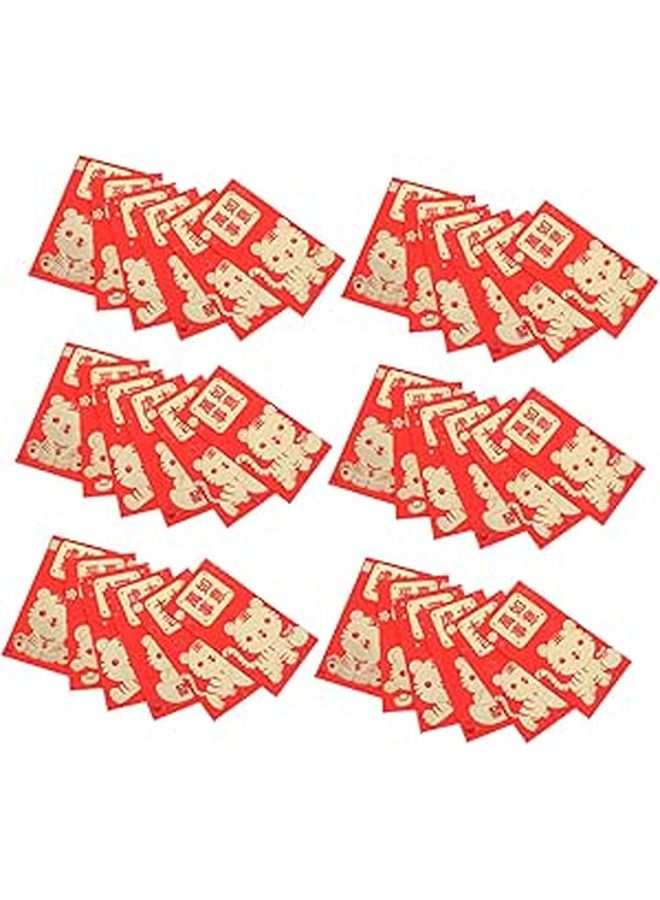 36pcs Chinese New Year Red Envelopes Tiger Zodiac Cartoon Patterns Money Pouches For Spring Festival - Image 1
