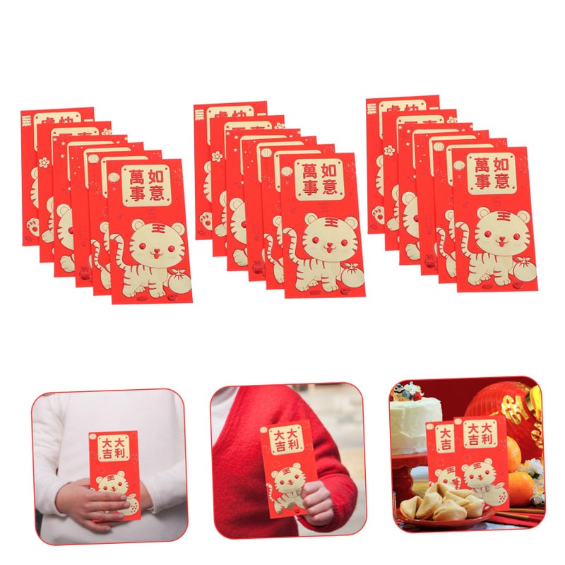 36pcs Chinese New Year Red Envelopes Tiger Zodiac Cartoon Patterns Money Pouches For Spring Festival - Image 5
