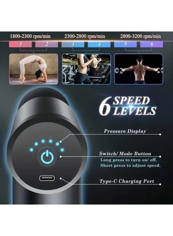 Portable Muscle Massager - Lightweight Multi-Head - Image 5