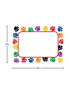 Generic Name Tag, UNITS 36, sticker printed on it with colored claws for the student’s name, multi-colored, with a picture printed on it, manufactured by Up to Date Egypt 01222143812  - Image 3