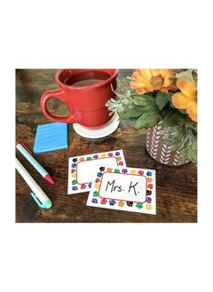 Generic Name Tag, UNITS 36, sticker printed on it with colored claws for the student’s name, multi-colored, with a picture printed on it, manufactured by Up to Date Egypt 01222143812  - Image 2