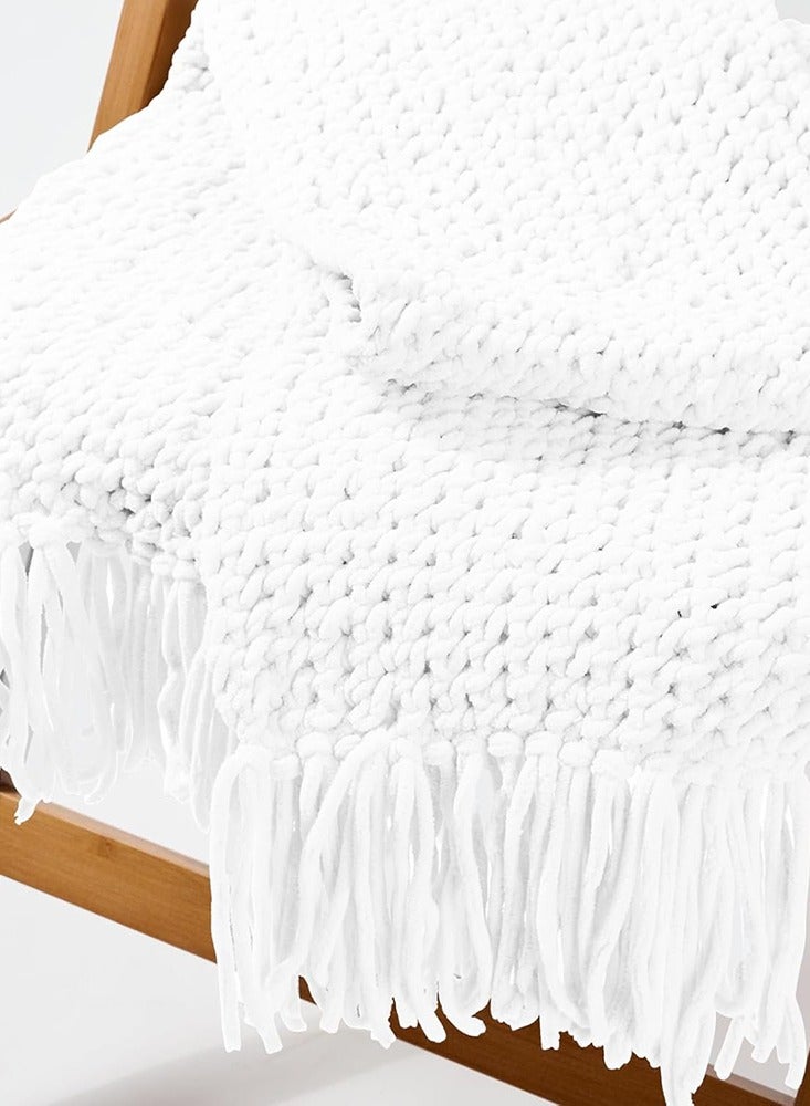 Generic 2-Piece Soft Chunky Knitting Yarn for Crochet Plush Projects Warm White Coarse Wool for Sweaters Hats Blankets - Image 4