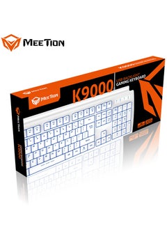Meetion K9000 Waterproof Backlit RGB Gaming Keyboard  with 19 Anti-Ghosting Keys Best for Office and Gaming Use