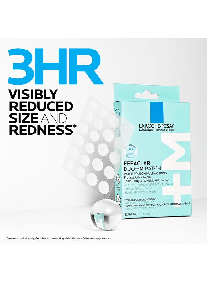 لصقات إيفاكلار ديو+م - لصقات حب الشباب الواضحة بتقنية الهيدروكولود، تقلل من حب الشباب في غضون 8 ساعات، للبشرة المعرضة لحب الشباب