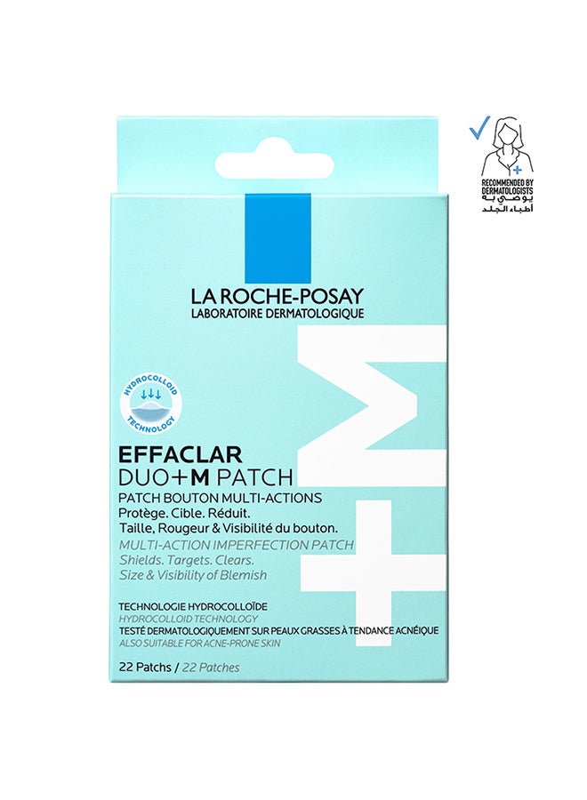 LA ROCHE-POSAY Effaclar Duo+M Patch - Clear Pimple Plasters with Hydrocolloid Technology, Reduces Pimples in Just 8 Hours, For Acne Prone Skin - Image 1
