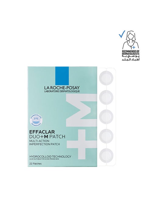 Effaclar Duo+M Patch - Clear Pimple Plasters with Hydrocolloid Technology, Reduces Pimples in Just 8 Hours, For Acne Prone Skin
