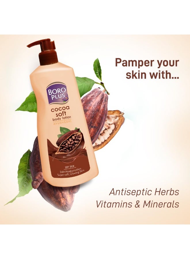 BOROPLUS  Cocoa Soft Body Lotion, 400 Ml - Image 3