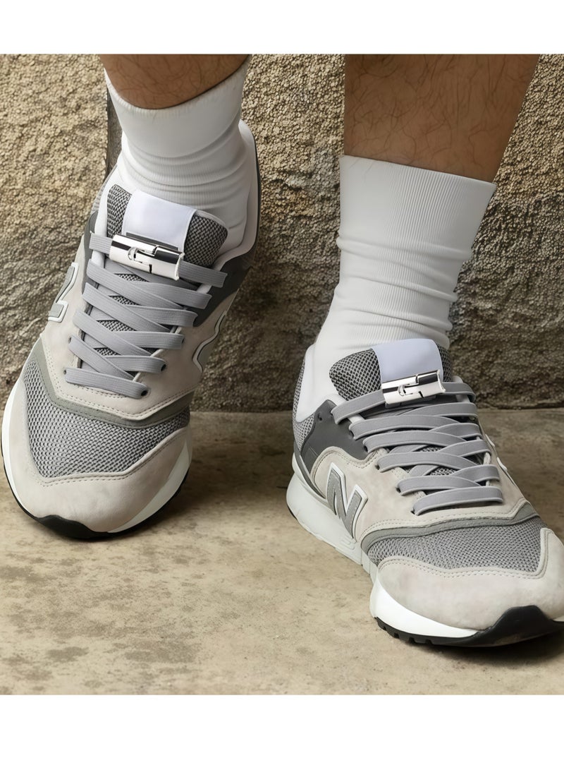 2 Pairs Of Easy Self-Lacing Shoe Straps With Interchangeable Buckle – Adjustable To Fit Sports Shoes, Casual Shoes, And Activewear For Men And Women - Image 4