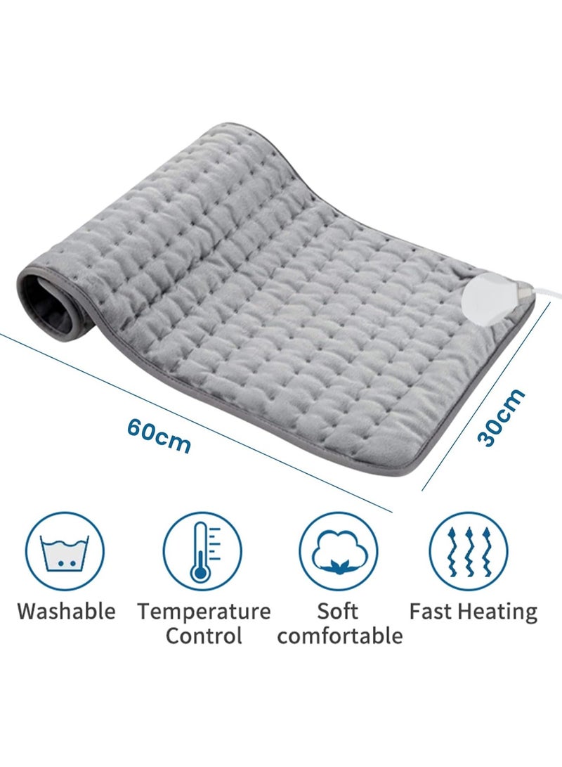 Proset Heating Pad, Electric Heat Pad for Back Pain and Cramps Relief, Electric Fast Heat Pad with 9 Heat Settings, 4 Timer Options, Auto Shut Off, Machine Washable 60 x 30 Cm - Image 4