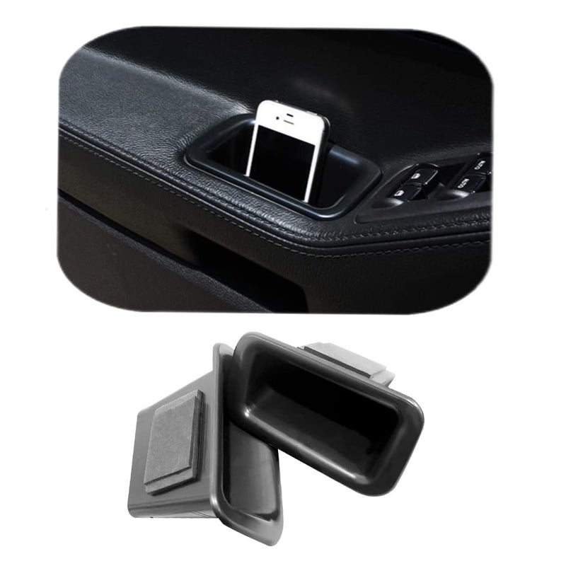 Vesul Front Row Door Organizer Compatible with Ford Explorer 2011 2012 2013 2014 2015 Armrest Storage Tray Phone Container Handle Pocket ABS Tray Insert Glove Pallet - Image 1