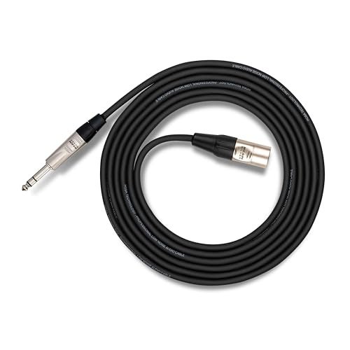 Hosa هوسا HXS-003 موصل متوازن احترافي، REAN XLR3F إلى 1/4 بوصة TRS، 3 أقدام - Image 1