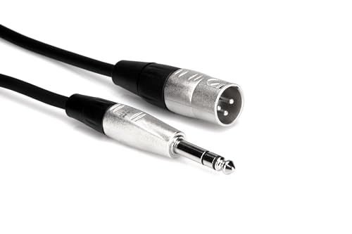 Hosa هوسا HXS-003 موصل متوازن احترافي، REAN XLR3F إلى 1/4 بوصة TRS، 3 أقدام - Image 2