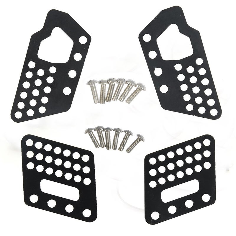 Que-T Aluminum Front and Rear Dual Damper Shock Mount for 1/10 Axial Wraith RC Truck (Black) - Image 1