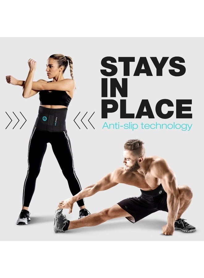 ActiveGear Premium Waist Trimmer & Trainer Belt for Men and Women - Sweat-Enhancing Slimming Wrap for Stomach, Adjustable Fit - Image 5
