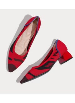 Shougu Single Shoe Women's Thick Heel Versatile Shoes  - Image 1