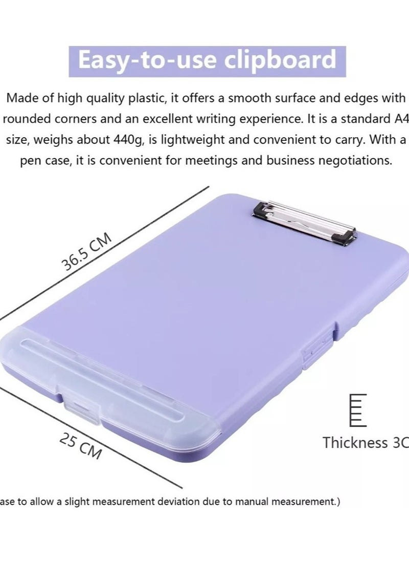 Clipboard File Cover Folder  Purple