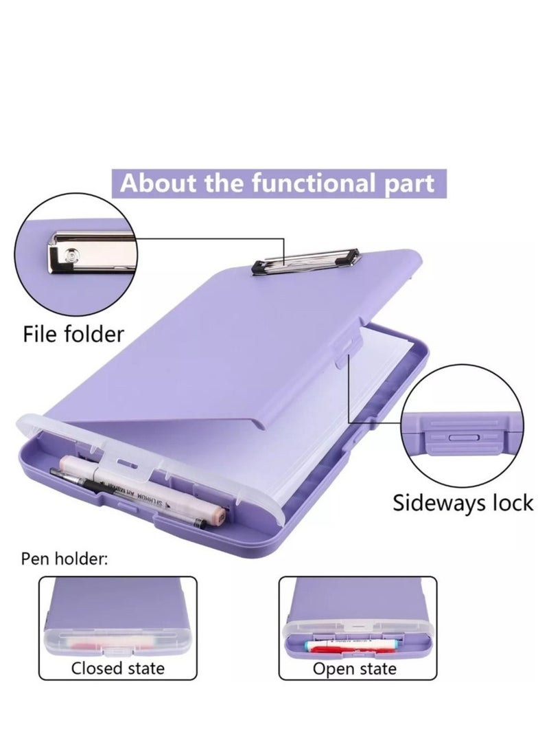 Clipboard File Cover Folder  Purple