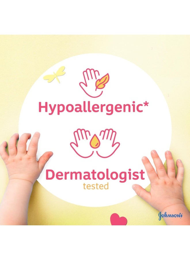 erorex Johnson's Extra Sensitive Baby Wipes 224 Wipes Gentle Cleansing with 98 Percent Pure Water Alcohol Free Fragrance Free and Hypoallergenic 3 plus 1 Pack - Image 4