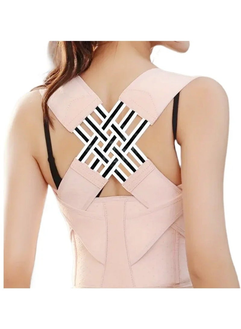 Fitness World Posture Corrector Back Bracket Anti-Hump Posture Corrector Bracket Adjustable Back Shoulder Support Straps Fit Women and Men - Image 3