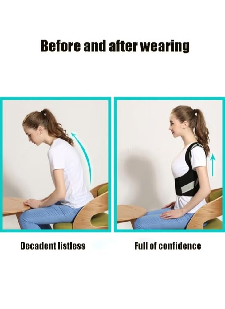 Fitness World - Posture Corrector Back Bracket Anti-Hump Posture Corrector Bracket Adjustable Back Shoulder Support Straps Fit Women and Men - Image 1