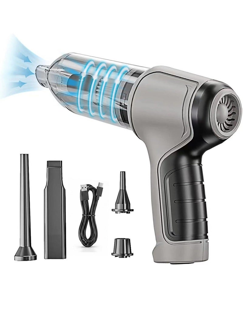 Cordless Handheld Car Vacuum Cleaner Wireless Rechargeable Mini Vacuum 95000PA Powerful Suction Portable Wet Dry Vacuum Cleaner with Washable Filter for Car Interior Home Office Cleaning - Image 2