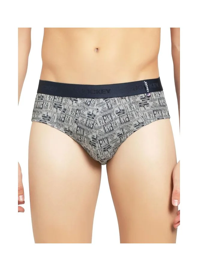 جوكي Jockey Men Printed Brief US52 02 Assorted Prints L