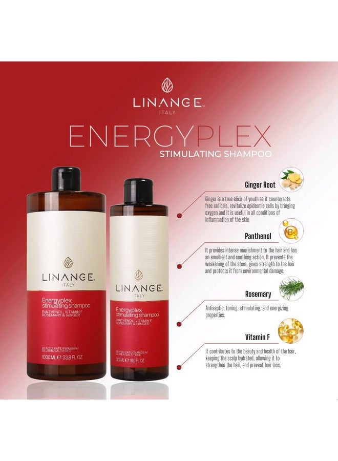 LINANGE Energyplex Shampoo - Energizing Shampoo For Weak, Brittle Hair, 500Ml / 16.9 Oz. - Image 5