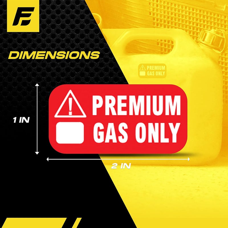 Fuel Stickers Fuel Decals Stickers - 4 Pack - 2" x 1" - Extreme Quality - Ultra Durable - Weather Resistant - Commerical Grade - Image 2