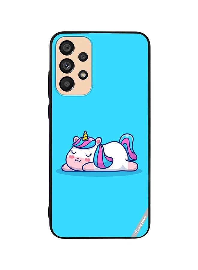 VR CREATIVE Protective Case Cover For Samsung Galaxy A73 5G Sleeping Pony Design Multicolour - Image 1