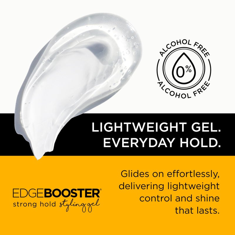 Style Factor EDGE BOOSTERÂ® Strong Hold Styling Gel | Alcohol-Free Hair Gel with Camellia Sinensis Seed Oil for Curly, Wavy & Sleek Styles | Frizz Control, Long-Lasting and Flexible Hold (16.9oz) - Image 5