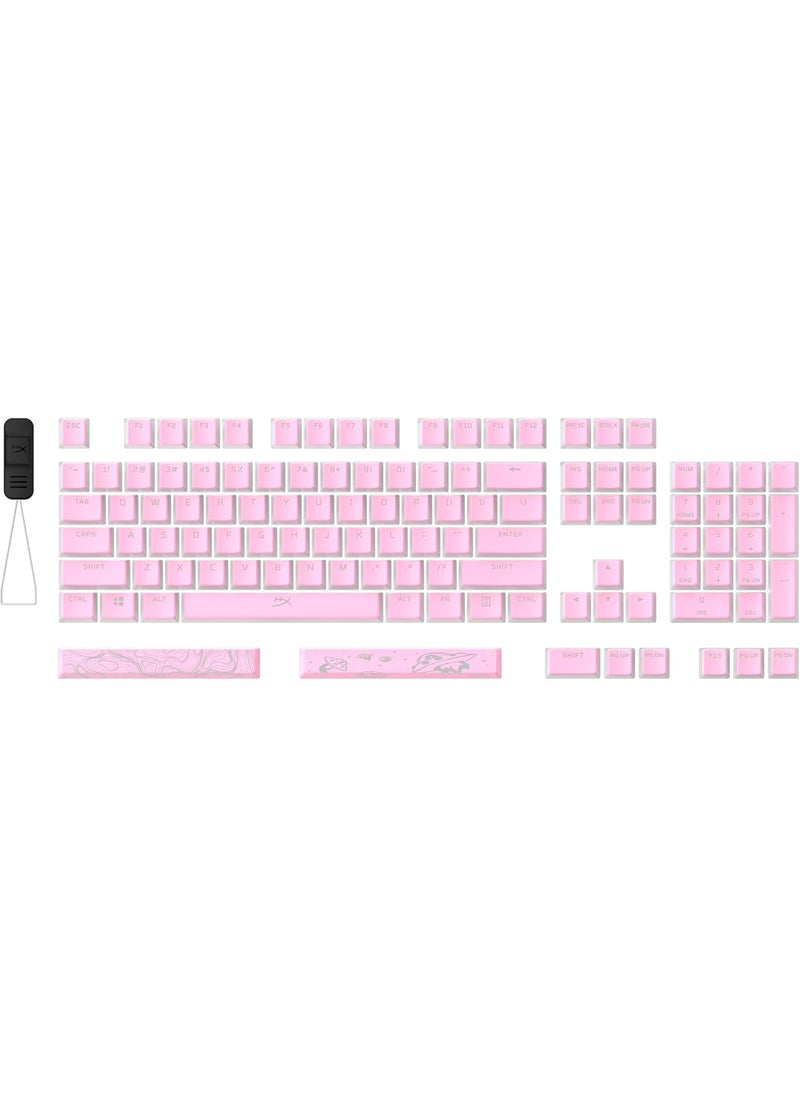 HYPERX HyperX Pudding Keycaps 2  Full Key Set  PBT  112 Keys  Pink  - Image 1