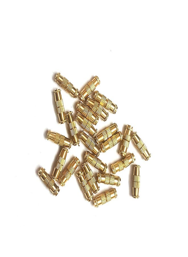 ALEVAN Silk Thread Jewellery Making Barrel Clasps Necklace Hooks Golden (20 Pcs) - Image 1